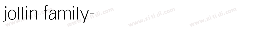 jollin family字体转换 jollin family字体转换